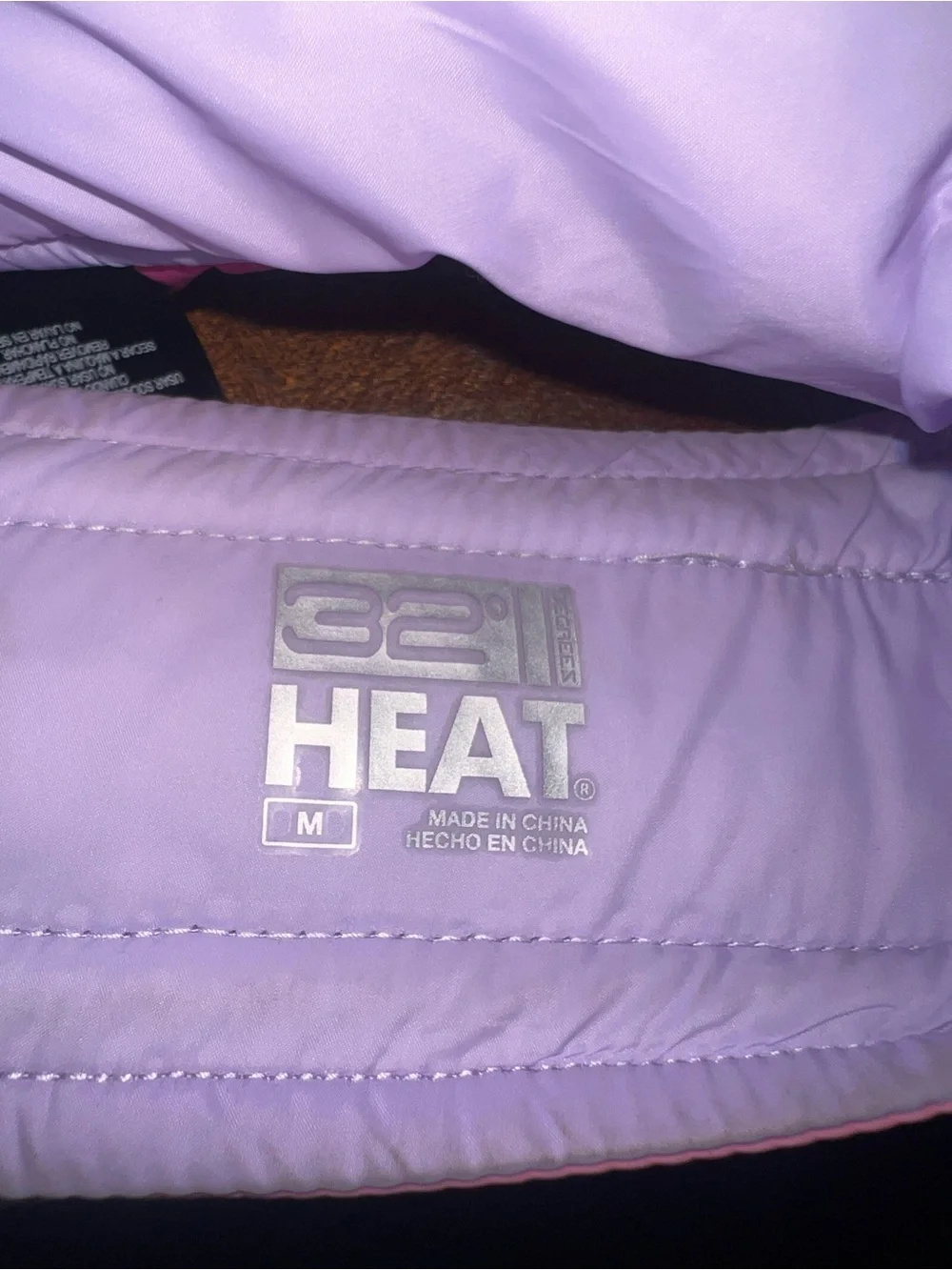 32 Degrees Pink & Lavender Dog Puffer Jacket- NWOT